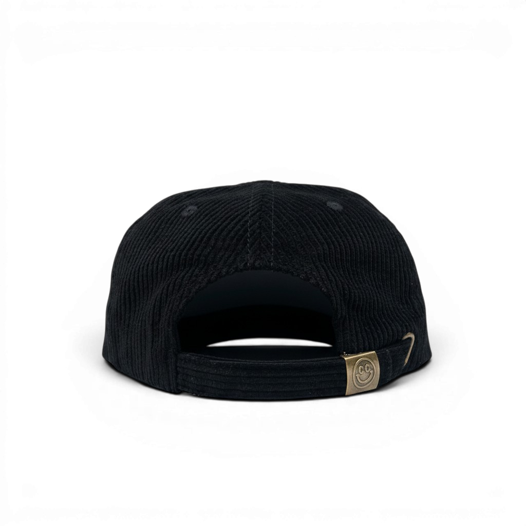 COOL CUSTOMER - CC Smiley Cord Cap - Black (limited time pre order)